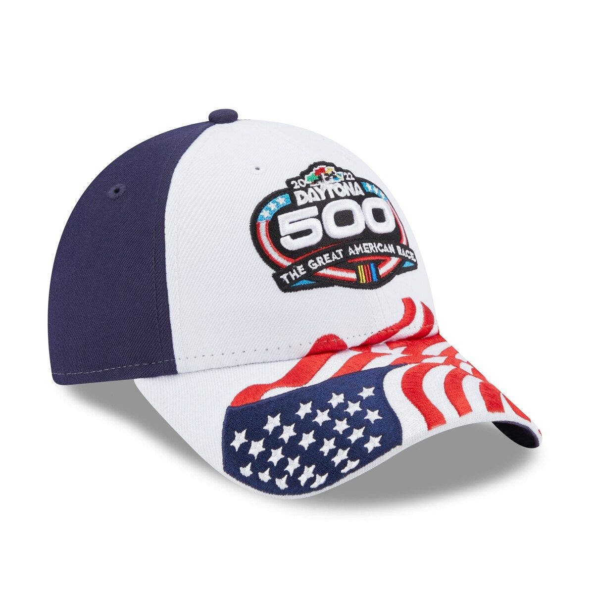 New Era Men's New Era White 2023 Daytona 500 Americana 9FORTY Snapback