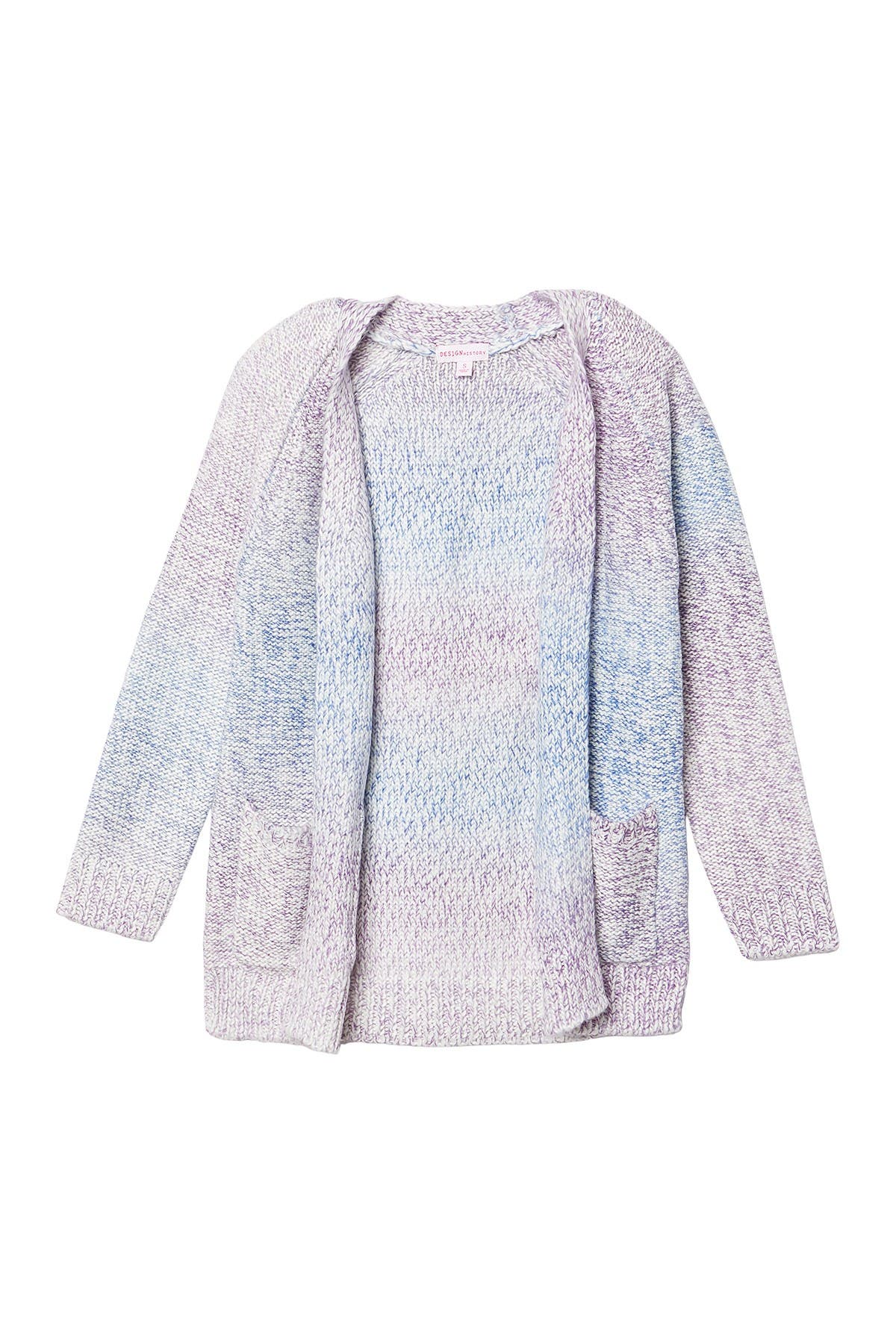 marled knit cardigan