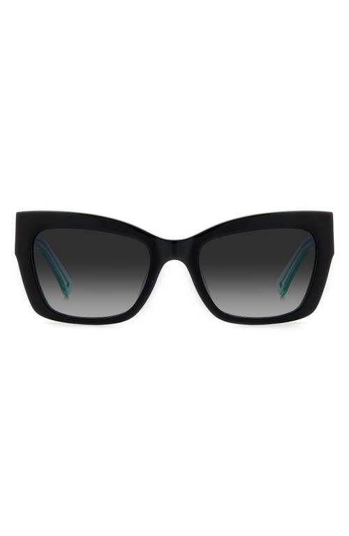 Kate Spade New York 53mm Valeria/s Cat Eye Sunglasses In Black