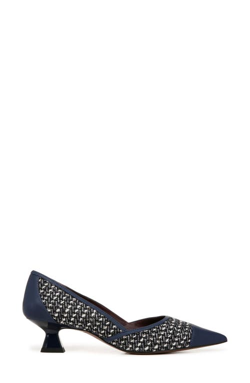 Shop Franco Sarto Darcy Pointed Toe Kitten Heel Pump In Navy