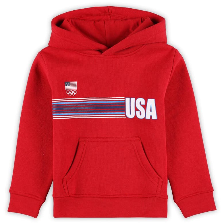 Shop Outerstuff Toddler Red Team Usa Sunset Pullover Hoodie