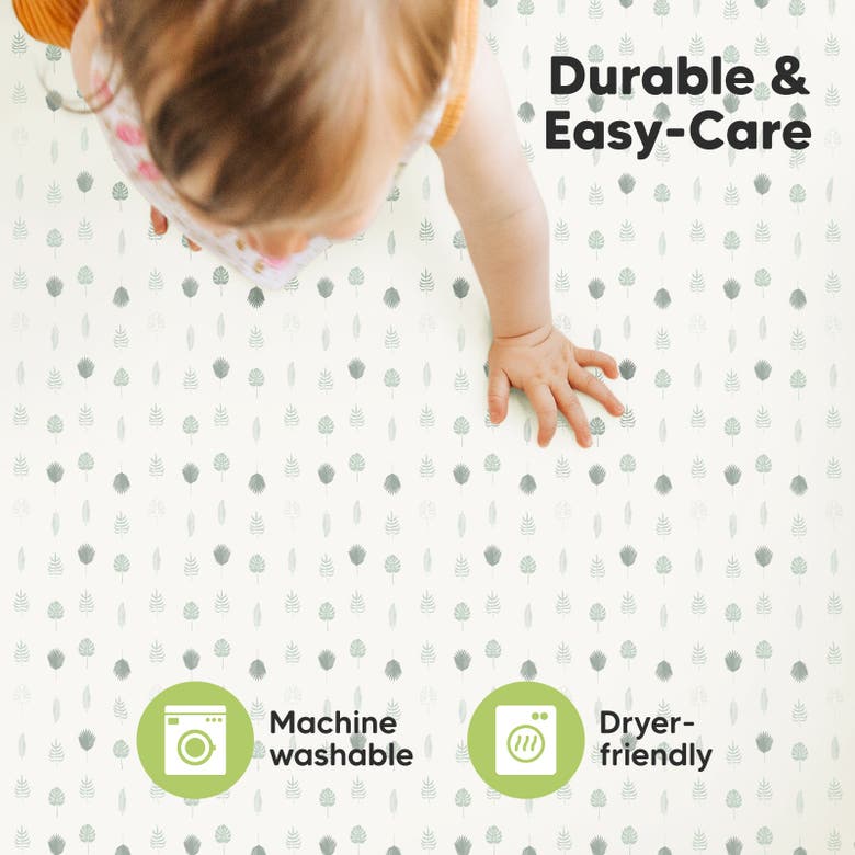 Keababies Soothe Fitted Mini Crib Sheet In Tropic Oasis