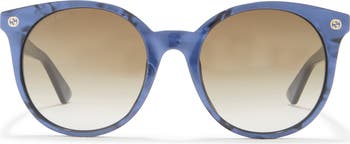 Gucci 52mm cheap round sunglasses