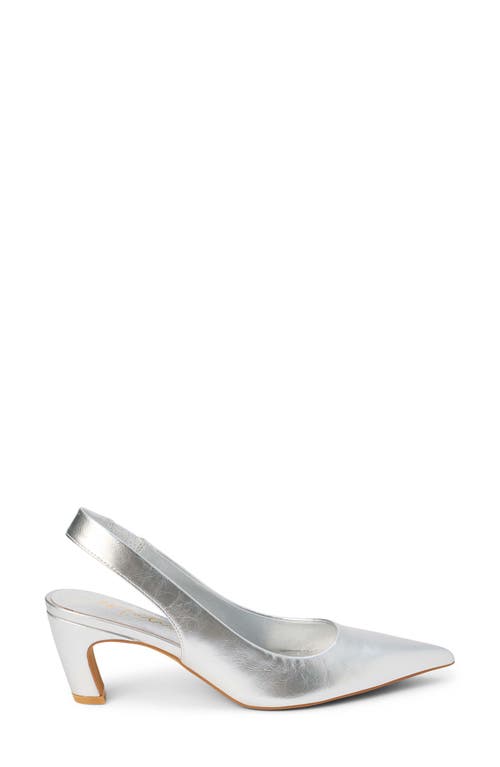 Shop Matisse Leona Slingback Pointed Toe Pump In Silver