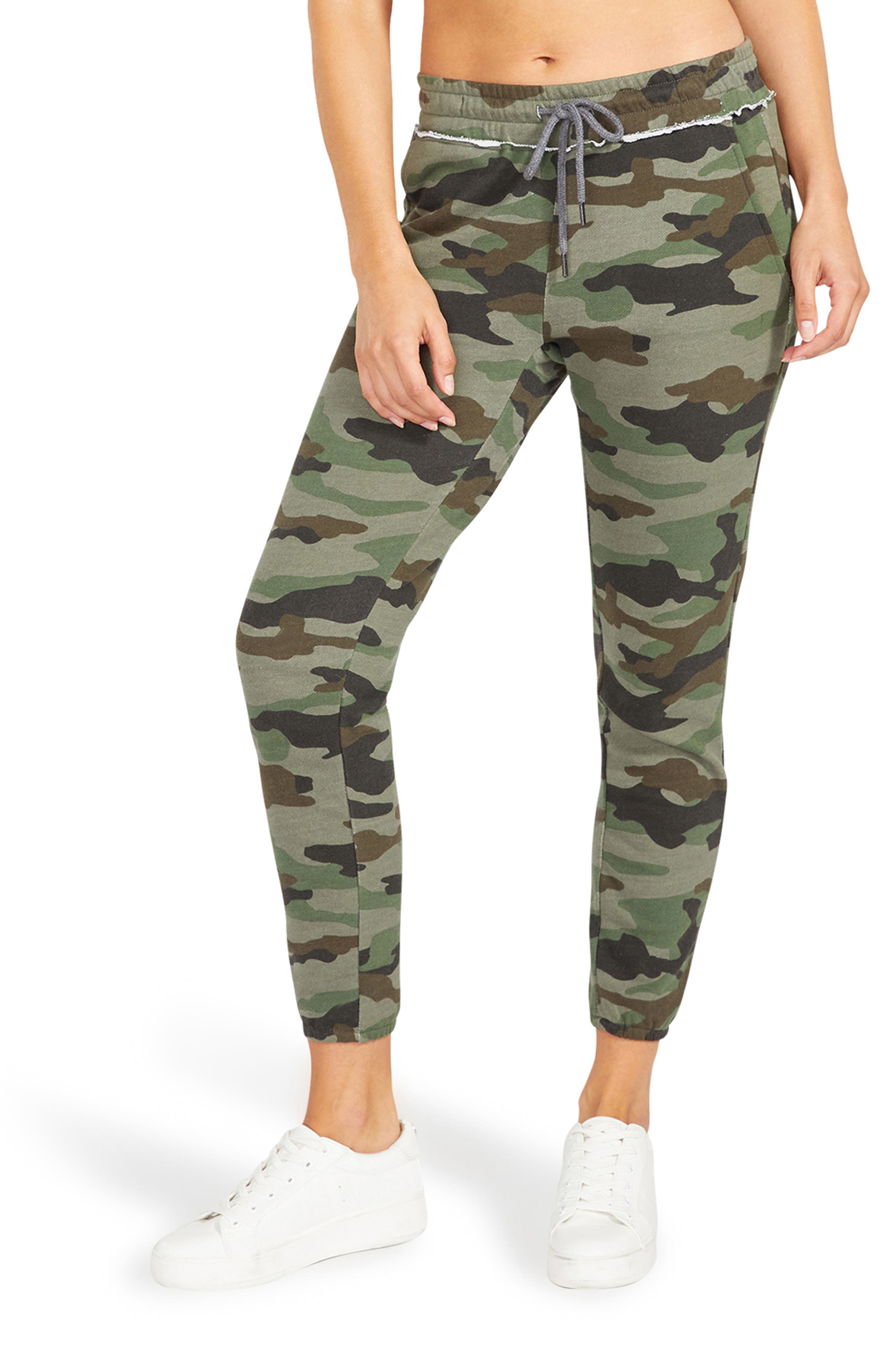camo skinny joggers womens