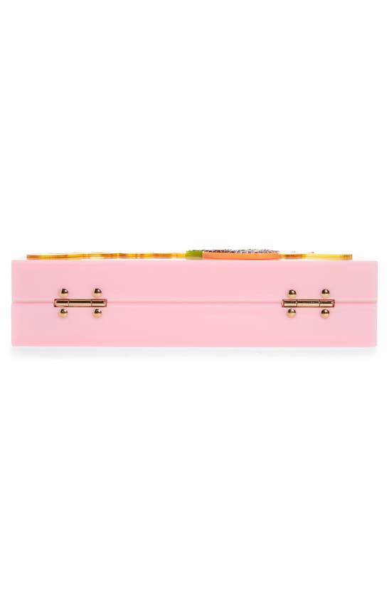 Shop Sophia Webster Cleo Peachy Acrylic Box Clutch In Pink