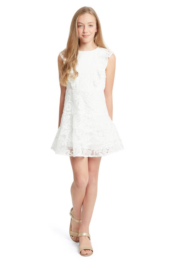 Shop Bardot Junior Kids' Sadie Lace Dress In Ivory