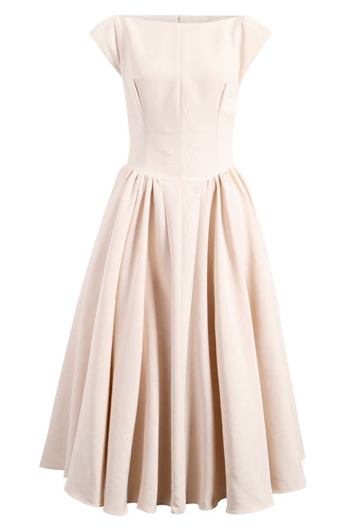 HOUSE OF CB HOUSE OF CB DEBUTANTE OPEN BACK SATIN MIDI DRESS