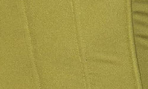 Edikted Duna Strapless Satin Corset Top In Green