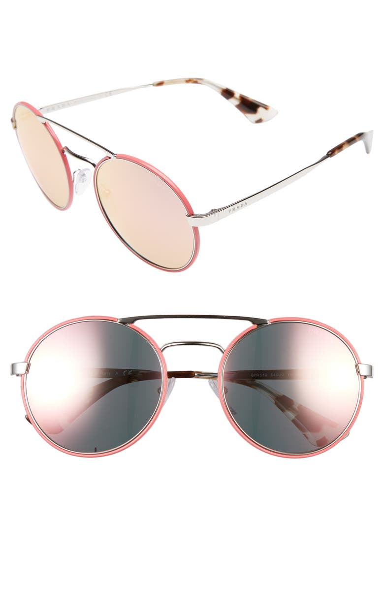 Prada 54mm Round Sunglasses | Nordstrom