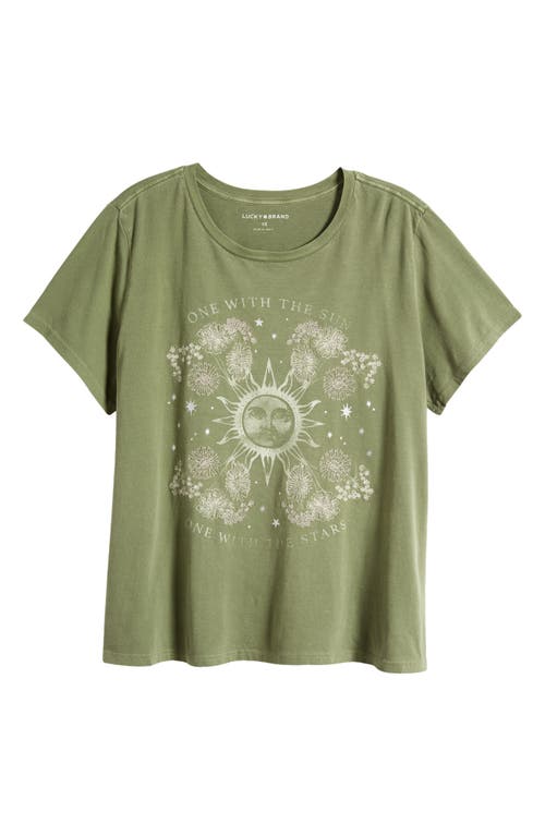 Lucky Brand One with the Stars Cotton Graphic T-Shirt Olivine at Nordstrom,