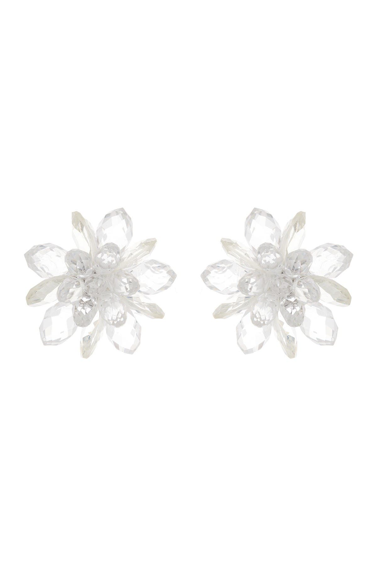 kate spade new york crystal flower stud earrings