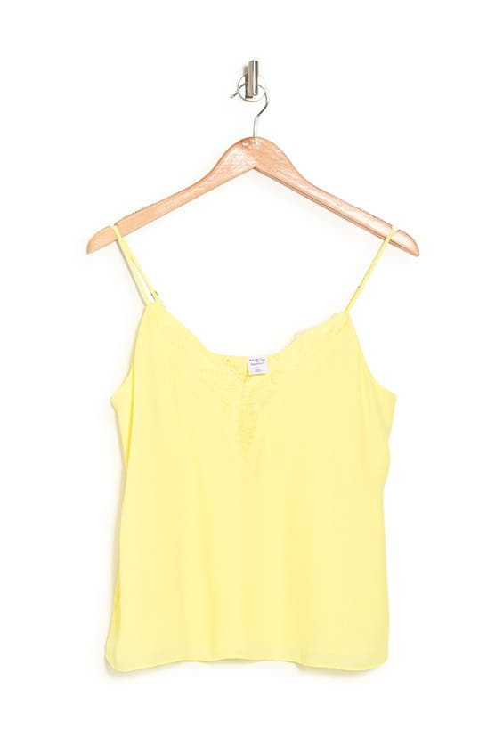 Melrose And Market Lace Cami In Yellow Elfin
