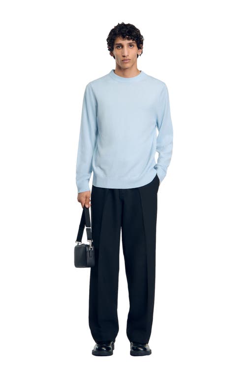 Shop Sandro Cashmere Sweater In Baby Blue