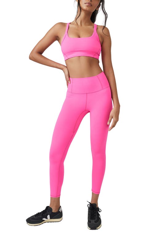 Fp Movement By Free People Never Better High Waist Leggings In Hot Pink