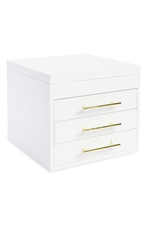 Nordstrom Jewelry Organizer In White- Blush- Gold