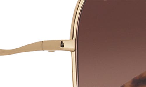 Shop Diff Clara 59mm Gradient Square Sunglasses In Gold/brown