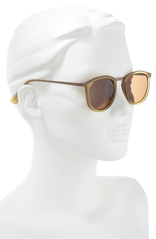 Shop Vince Camuto 48mm Round Gradient Sunglasses In Gunmetal