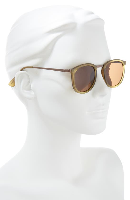 Vince Camuto 48mm Round Gradient Sunglasses In Gunmetal