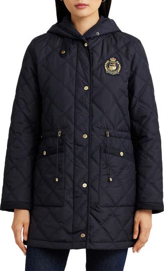Lauren ralph lauren quilted hooded parka jacket sales