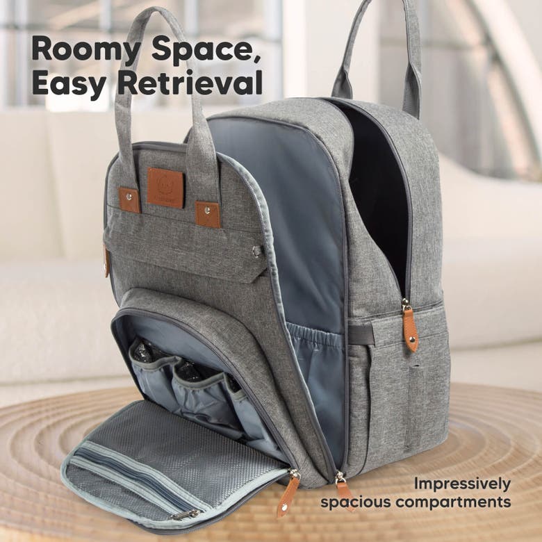 Shop Keababies Rove Diaper Bag In Classic Gray