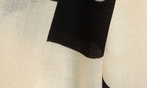 Burberry Equestrian Knight Wool Fringe Scarf In Calico