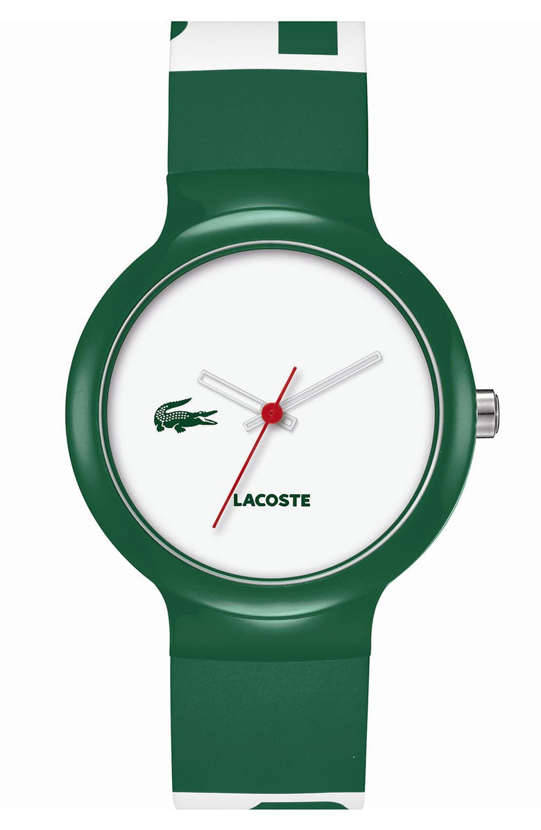Lacoste 'Goa' Colorblock Silicone Strap Watch, 40mm | Nordstrom