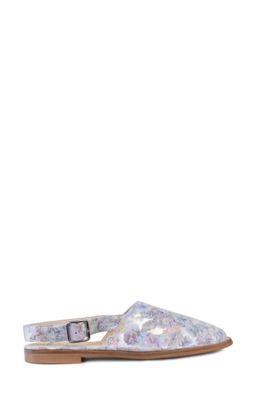 Amalfi By Rangoni Gelso Slingback Flat In Bianco Hairy.