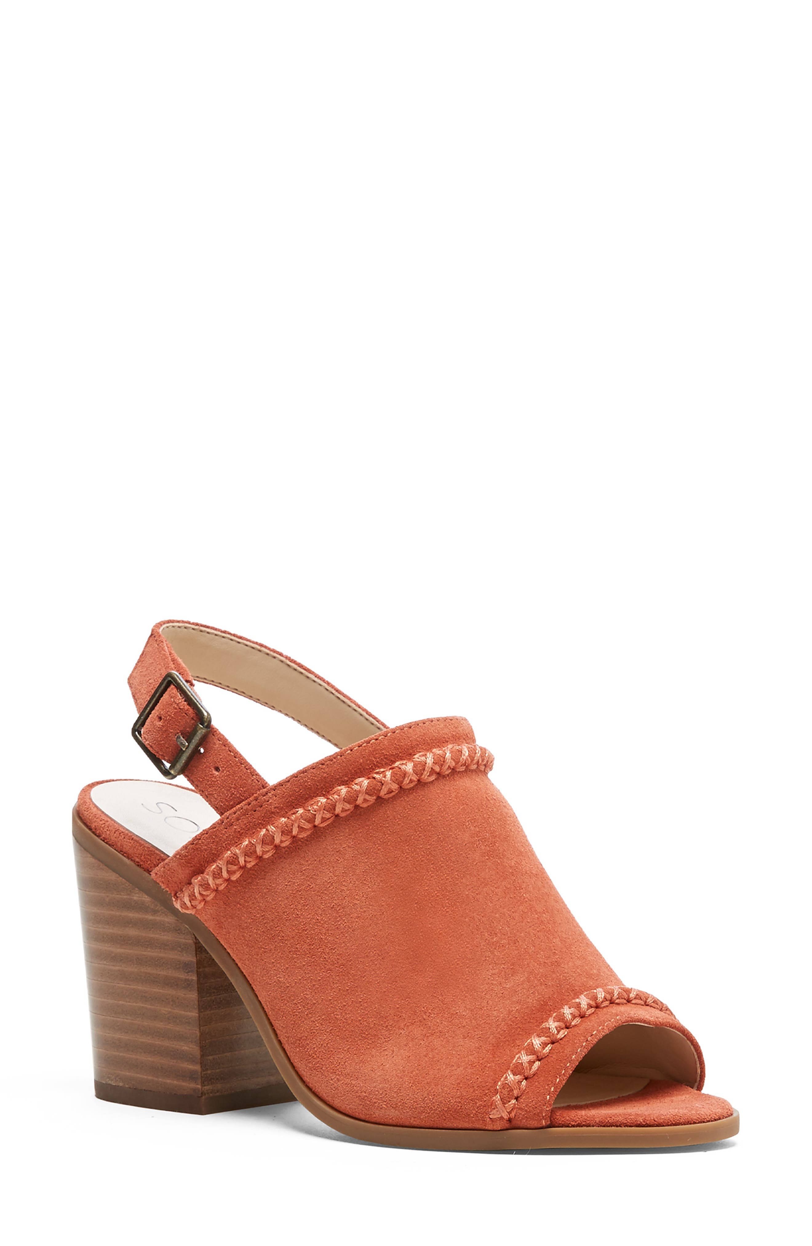 Sole Society Ceana Slingback Sandal- Red