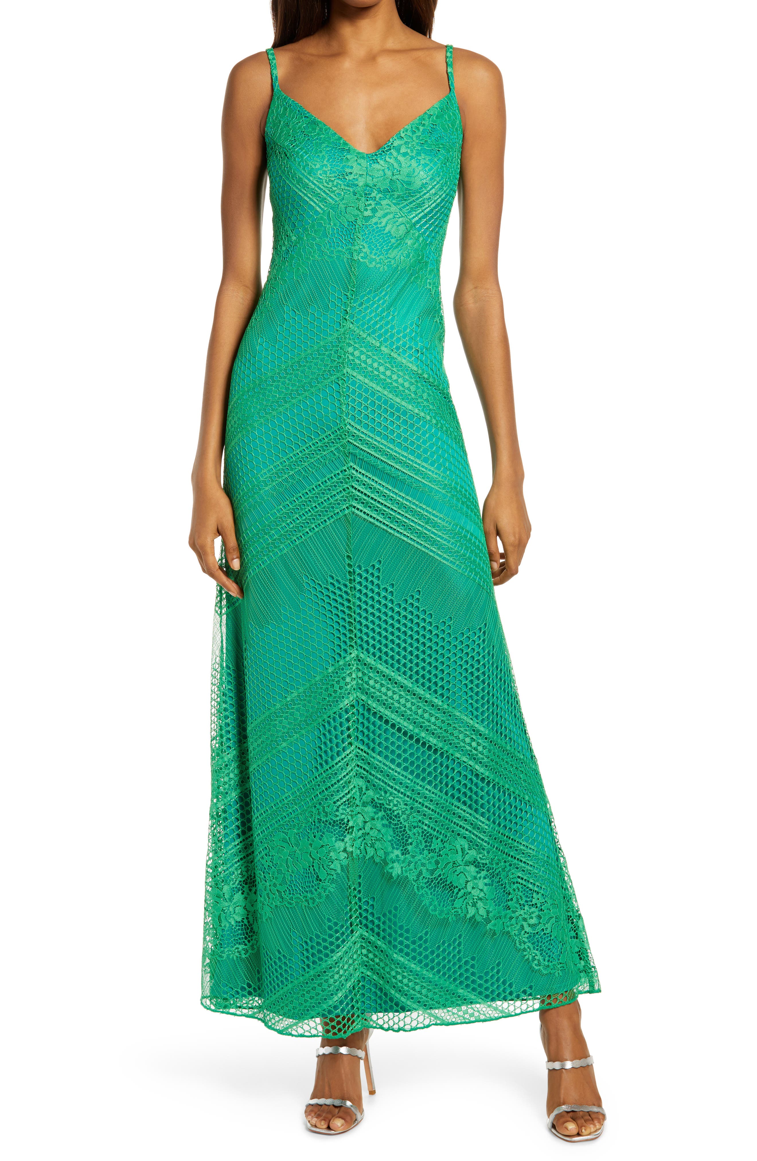 tadashi shoji corded lace dress