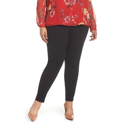 Plus Size Vince Camuto Super Stretch Denim Leggings, Black
