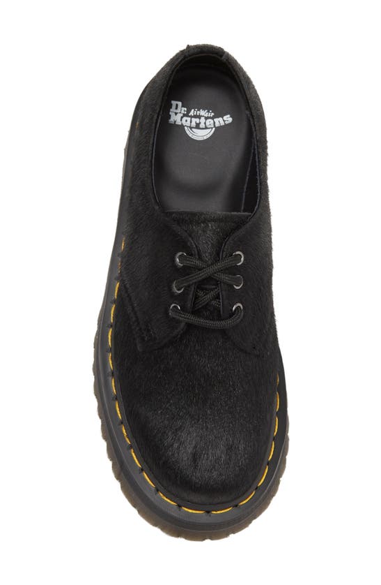 Shop Dr. Martens' Dr. Martens Quad Platform Derby In Black Hair On