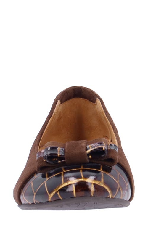 L'amour Des Pieds Farida Cap Toe Pump In Chocolate