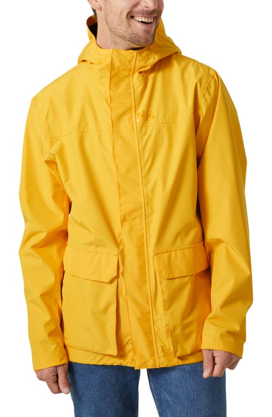 Helly Hansen T2 Utility Hooded Rain Jacket In Essential Yellow | ModeSens