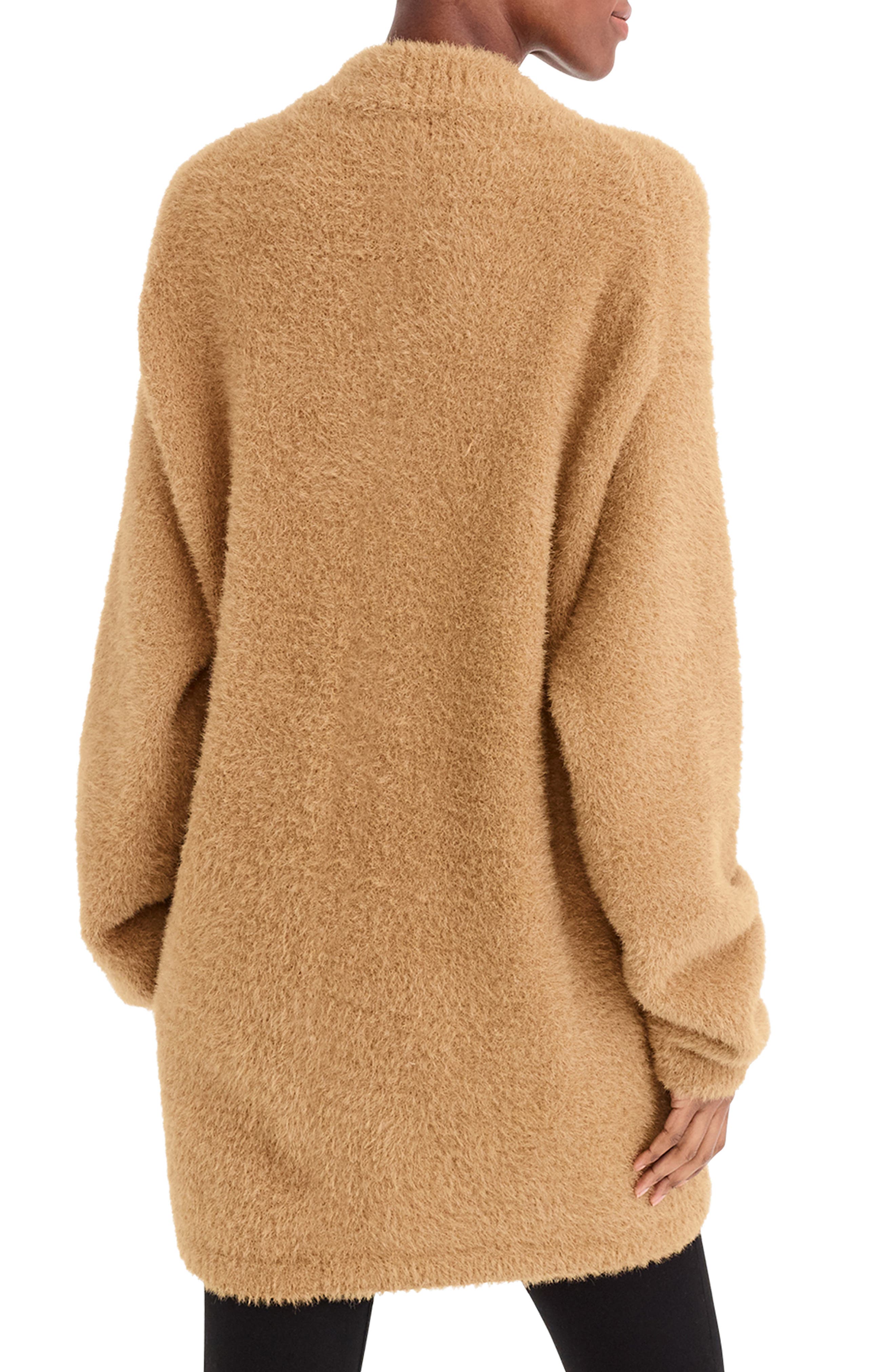 point sur fuzzy cardigan jacket