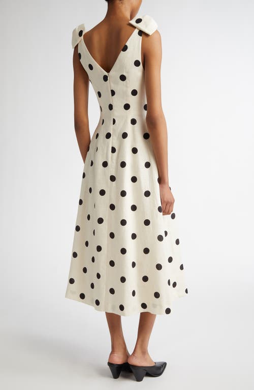 ZIMMERMANN ZIMMERMANN POLKA DOT LINEN MIDI DRESS 