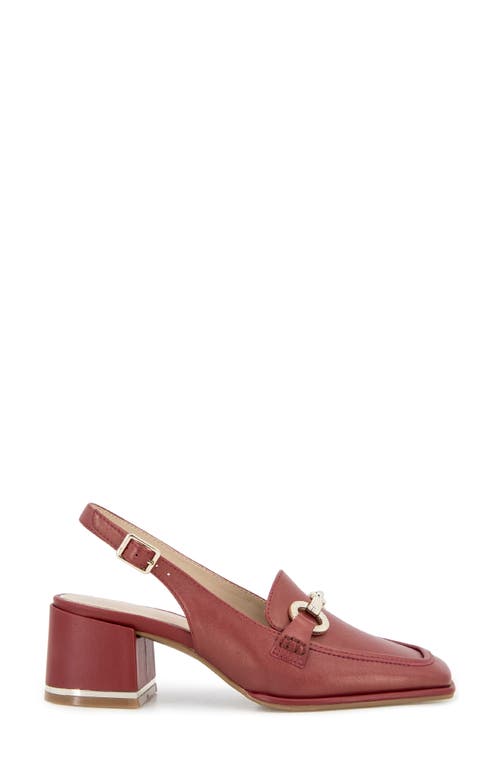 Shop Kenneth Cole Elina Slingback Bit Loafer Pump In Rio Red Leather