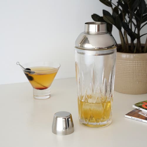 Viski Admiral Crystal Cocktail Shaker In Clear