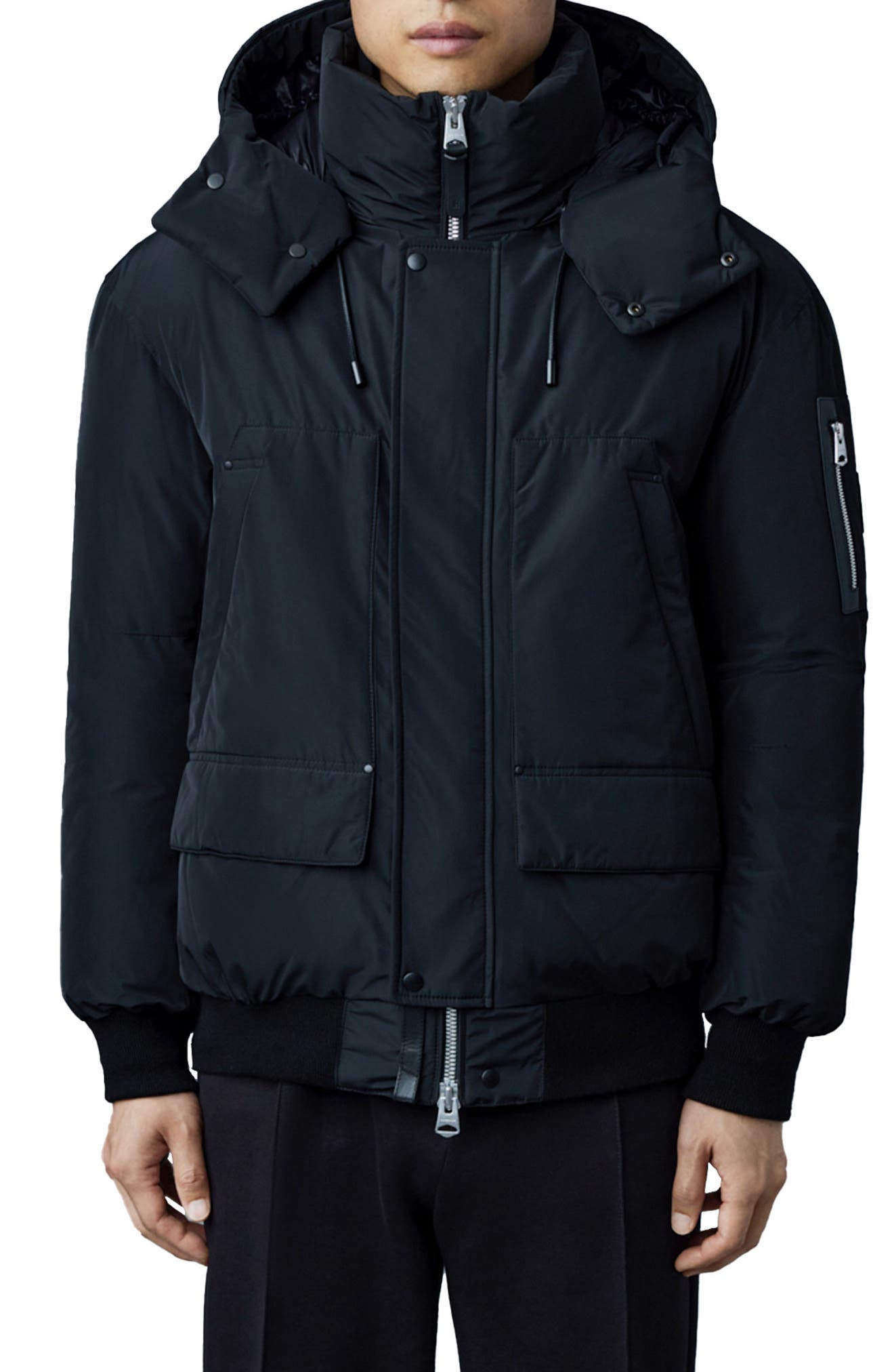 mackage water repellent down jacket