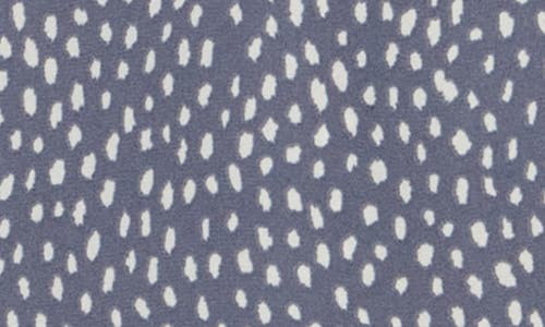 Nordstrom Rack V-neck Sleeveless Woven Shell Top In Grey Folkstone Brush Dot