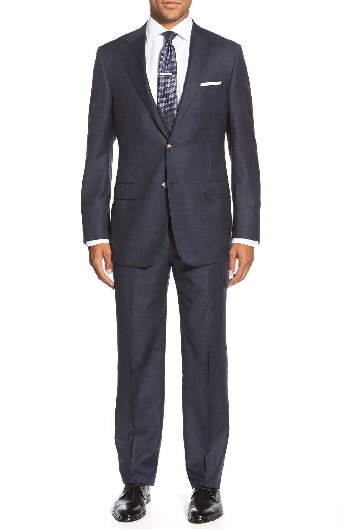 Hickey Freeman Classic Fit Check Wool Suit | Nordstrom