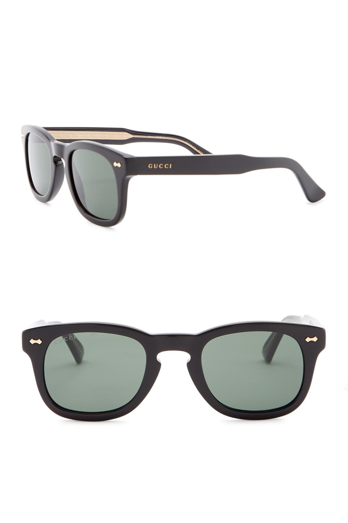 gucci 49mm square sunglasses