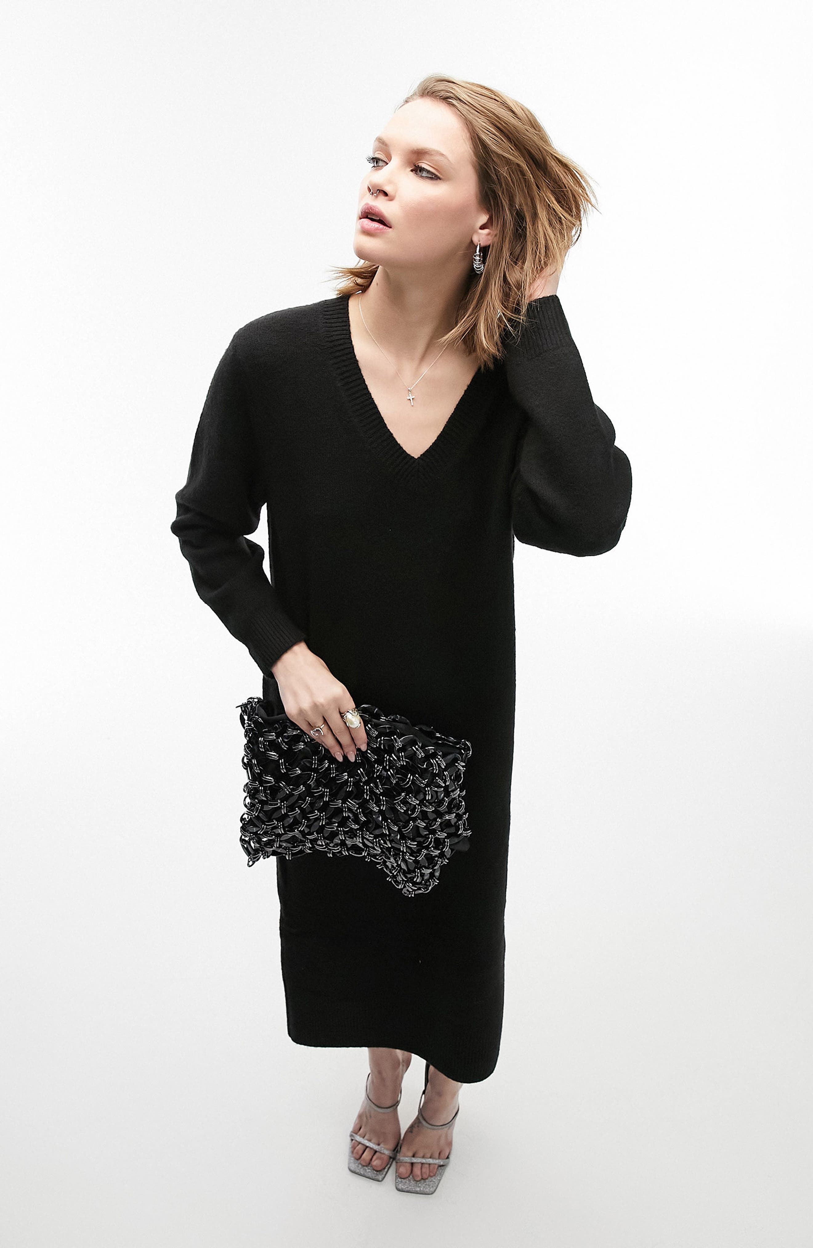 black sweater dress | Nordstrom