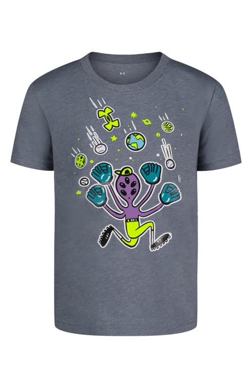 Under Armour Kids' Alien Pitcher Performance Graphic T-Shirt Gravel at Nordstrom,