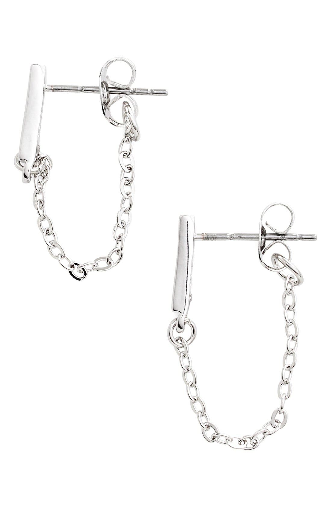 Rebecca Minkoff Chain Loop Stud Earrings Nordstrom