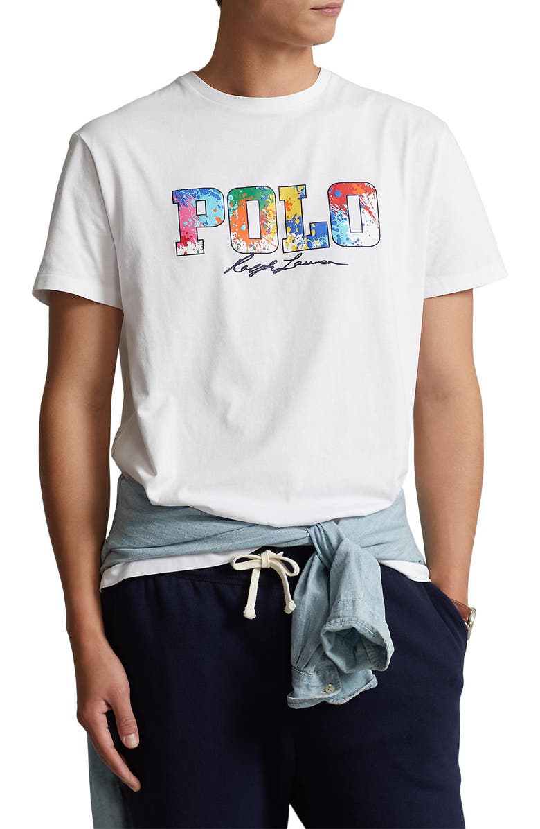 Polo Ralph Lauren Spatter Logo Graphic T-Shirt | Nordstrom