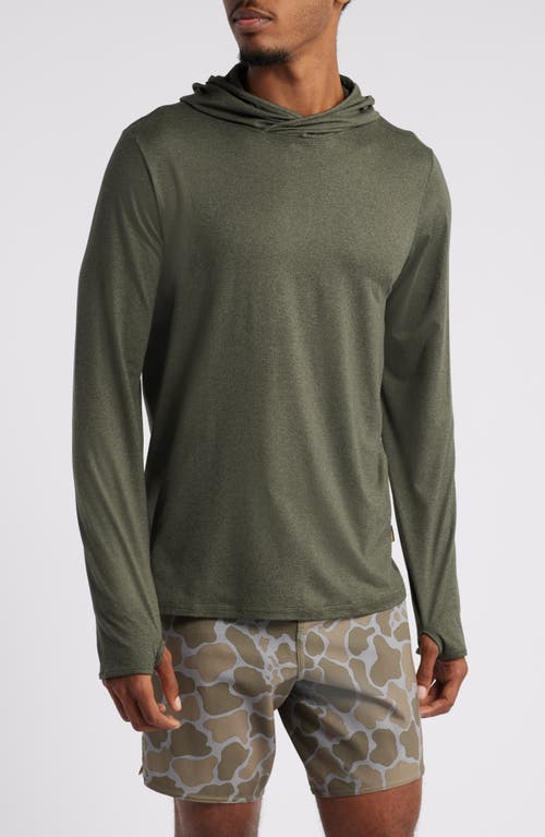 Shop Florence Sun Pro Adapt Long Sleeve Hooded Performance Top In Heather Thyme