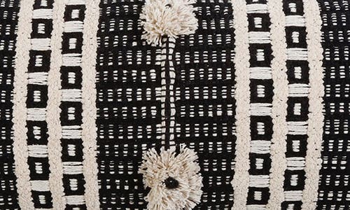 Pom Pom At Home Sawyer Accent Pillow In Charcoal/ivory