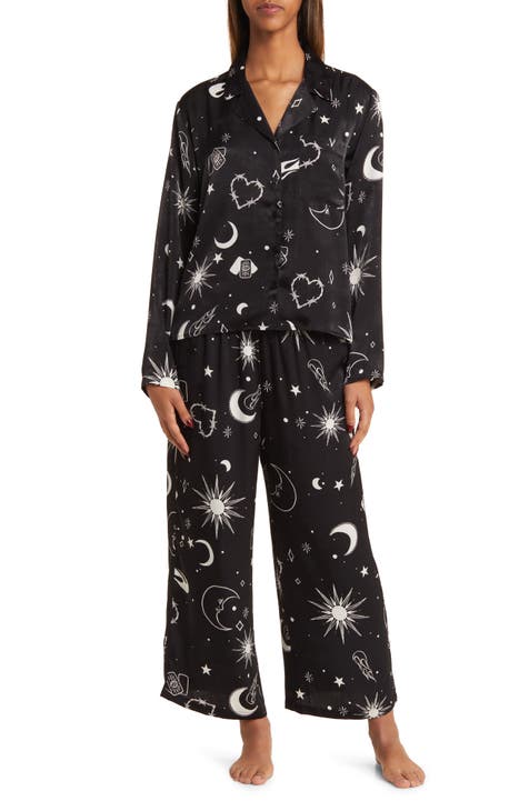 Lucky Brand Ladies' 4 piece Pajama Set (Gray Star