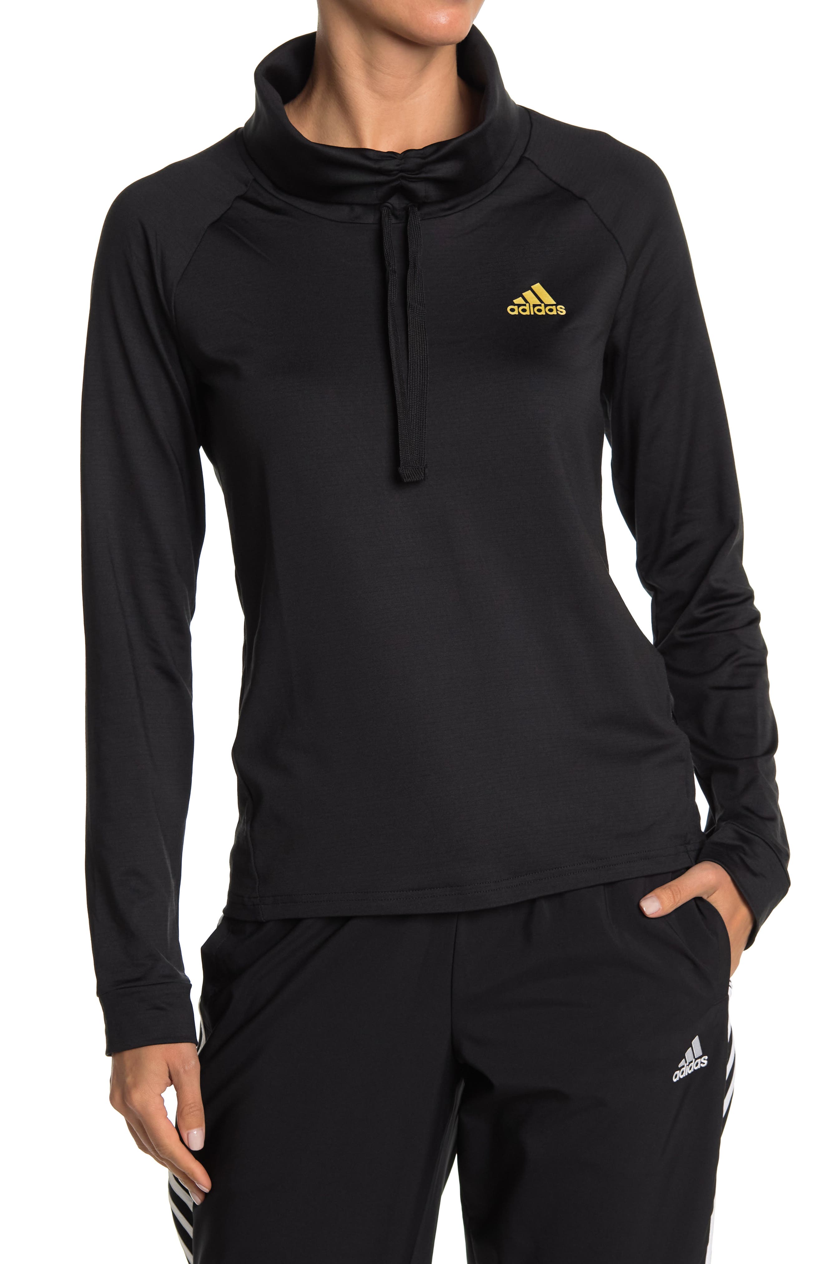 adidas high neck hoodie